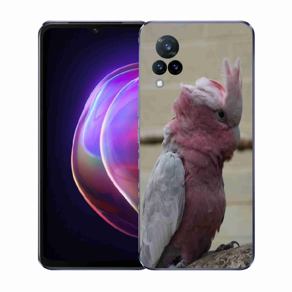 Gelový kryt mmCase na Vivo V21 4G/5G - papoušek kakadu růžový