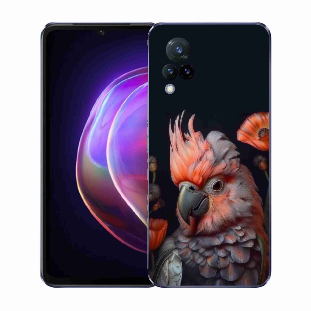 Gelový kryt mmCase na Vivo V21 4G/5G - papoušek kakadu v barvách