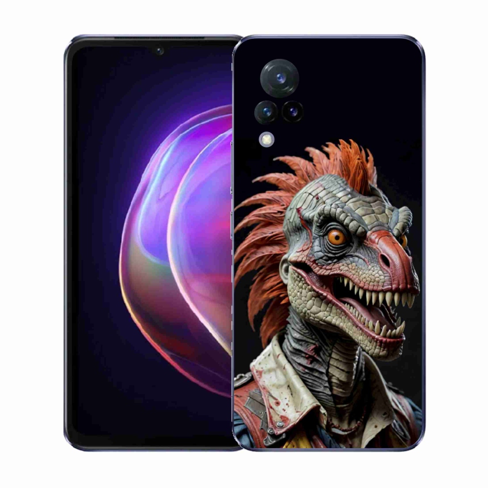 Gelový kryt mmCase na Vivo V21 4G/5G - punk dinosaurus
