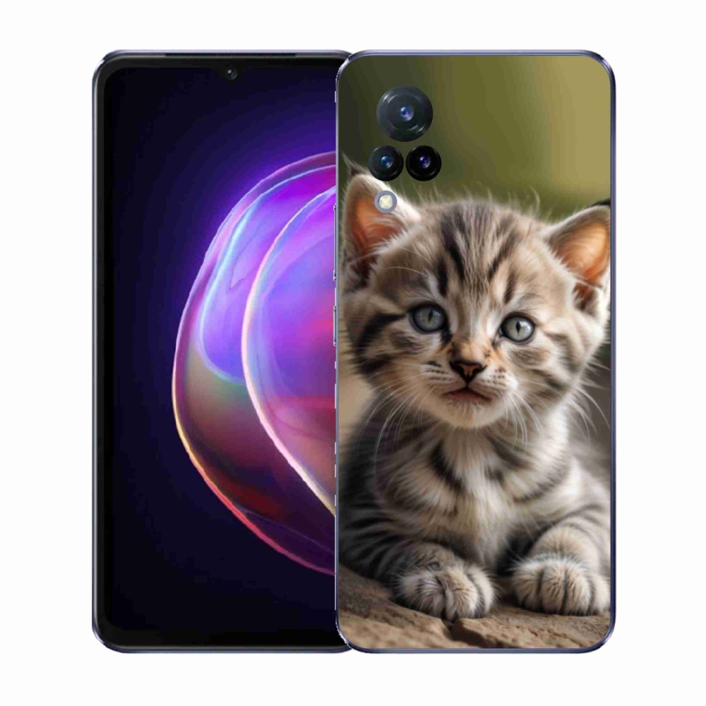 Gelový kryt mmCase na Vivo V21 4G/5G - roztomilé kotě 9