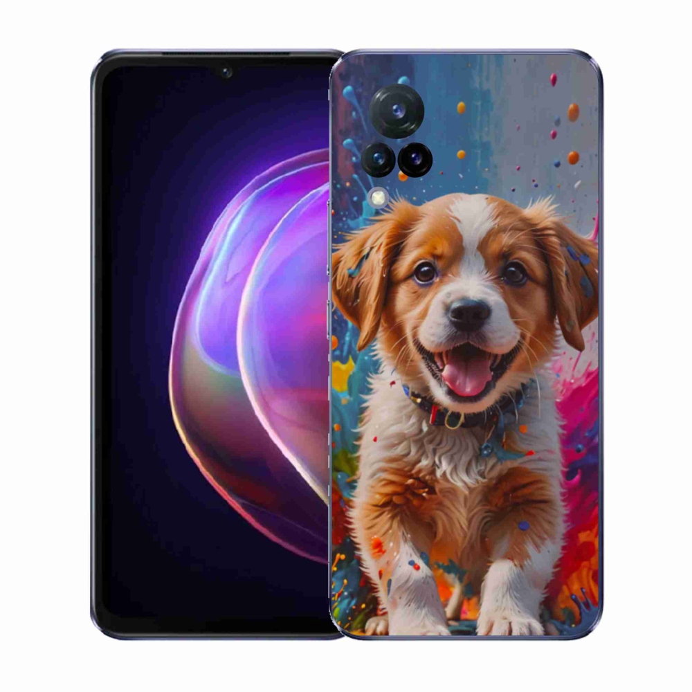 Gelový kryt mmCase na Vivo V21 4G/5G - roztomilé štěně 3