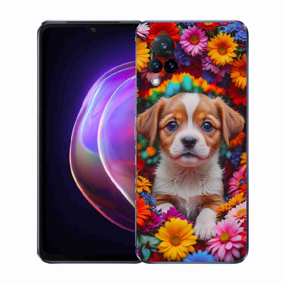 Gelový kryt mmCase na Vivo V21 4G/5G - roztomilé štěně