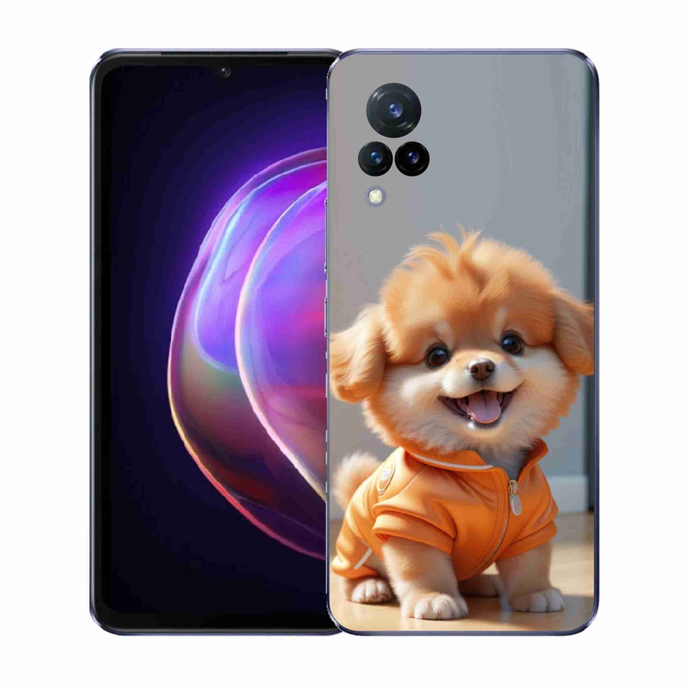 Gelový kryt mmCase na Vivo V21 4G/5G - roztomilý pomeranian v mikině
