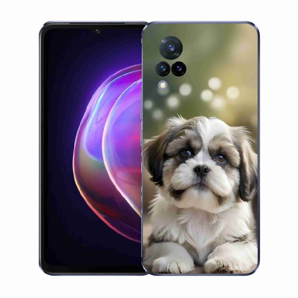 Gelový kryt mmCase na Vivo V21 4G/5G - roztomilý shih-tzu