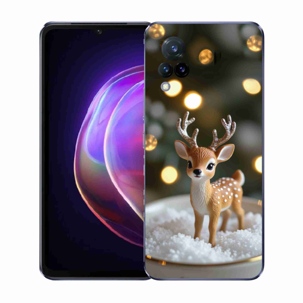 Gelový kryt mmCase na Vivo V21 4G/5G - roztomilý vánoční jelen