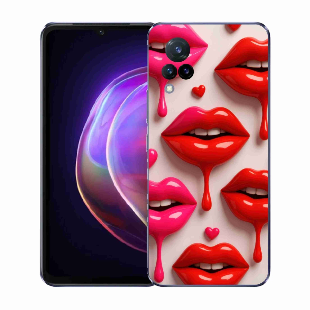 Gelový kryt mmCase na Vivo V21 4G/5G - rty 2