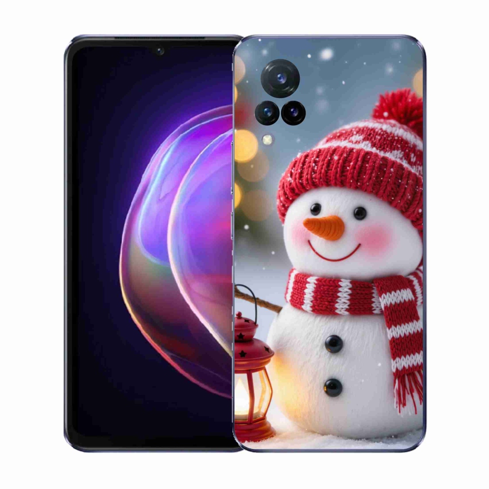 Gelový kryt mmCase na Vivo V21 4G/5G - sněhulák 2
