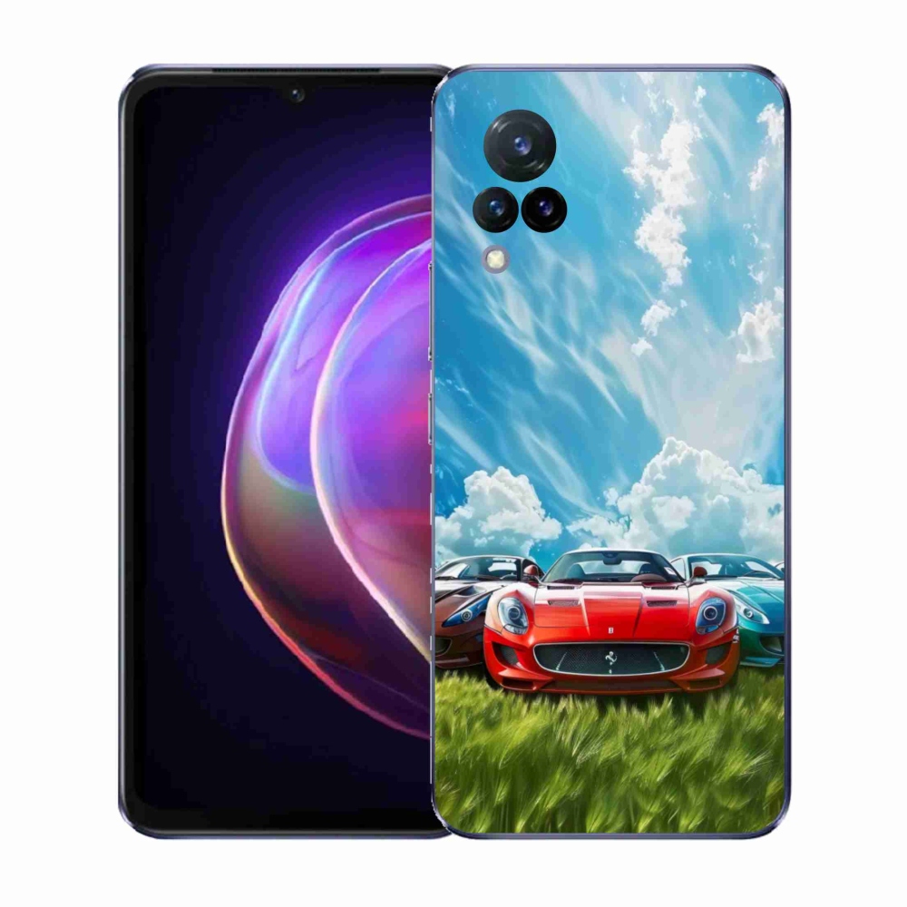 Gelový kryt mmCase na Vivo V21 4G/5G - sportovní vozy