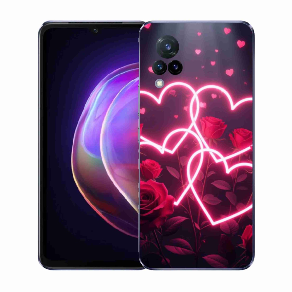 Gelový kryt mmCase na Vivo V21 4G/5G - srdce lásky