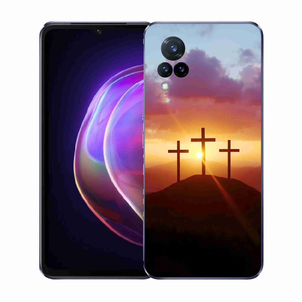 Gelový kryt mmCase na Vivo V21 4G/5G - tři kříže