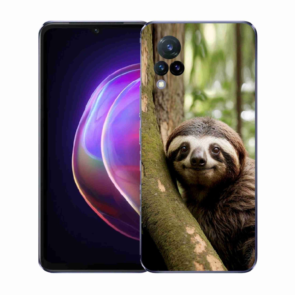 Gelový kryt mmCase na Vivo V21 4G/5G - usměvavý lenochod