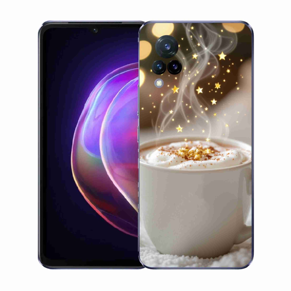 Gelový kryt mmCase na Vivo V21 4G/5G - vánoční horký nápoj