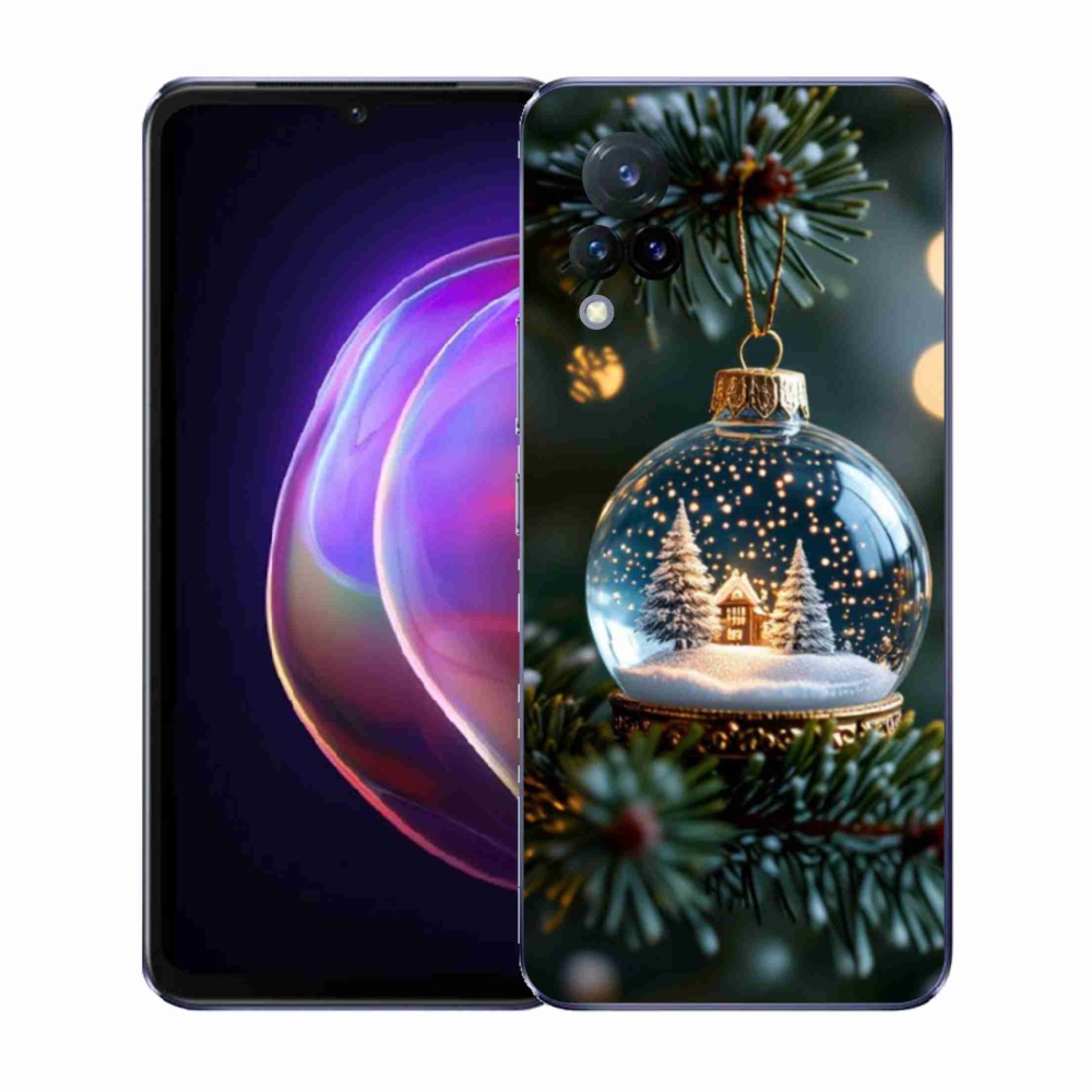 Gelový kryt mmCase na Vivo V21 4G/5G - vánoční koule 2