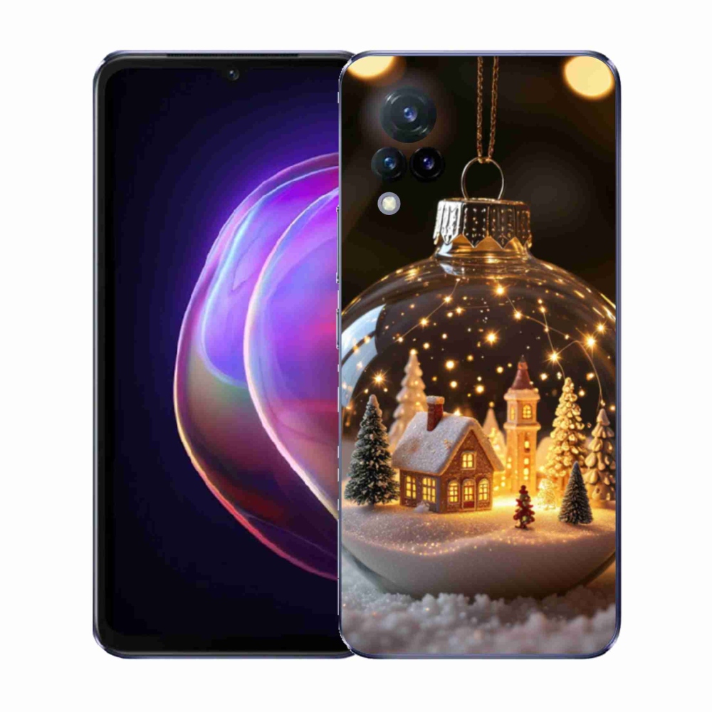 Gelový kryt mmCase na Vivo V21 4G/5G - vánoční koule 3
