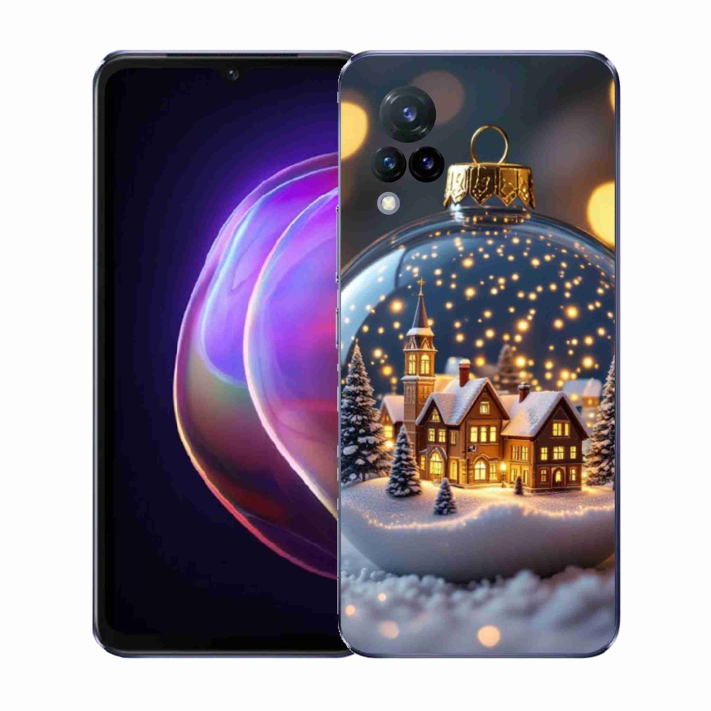 Gelový kryt mmCase na Vivo V21 4G/5G - vánoční koule 4