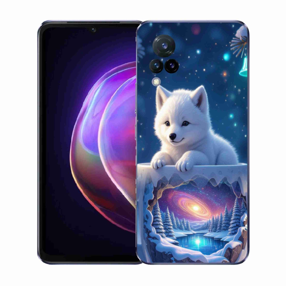 Gelový kryt mmCase na Vivo V21 4G/5G - vánoční štěně