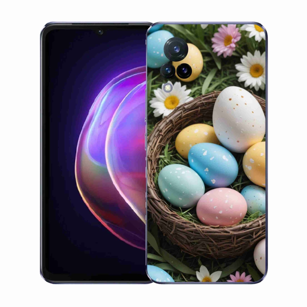 Gelový kryt mmCase na Vivo V21 4G/5G - velikonoční vajíčka 2