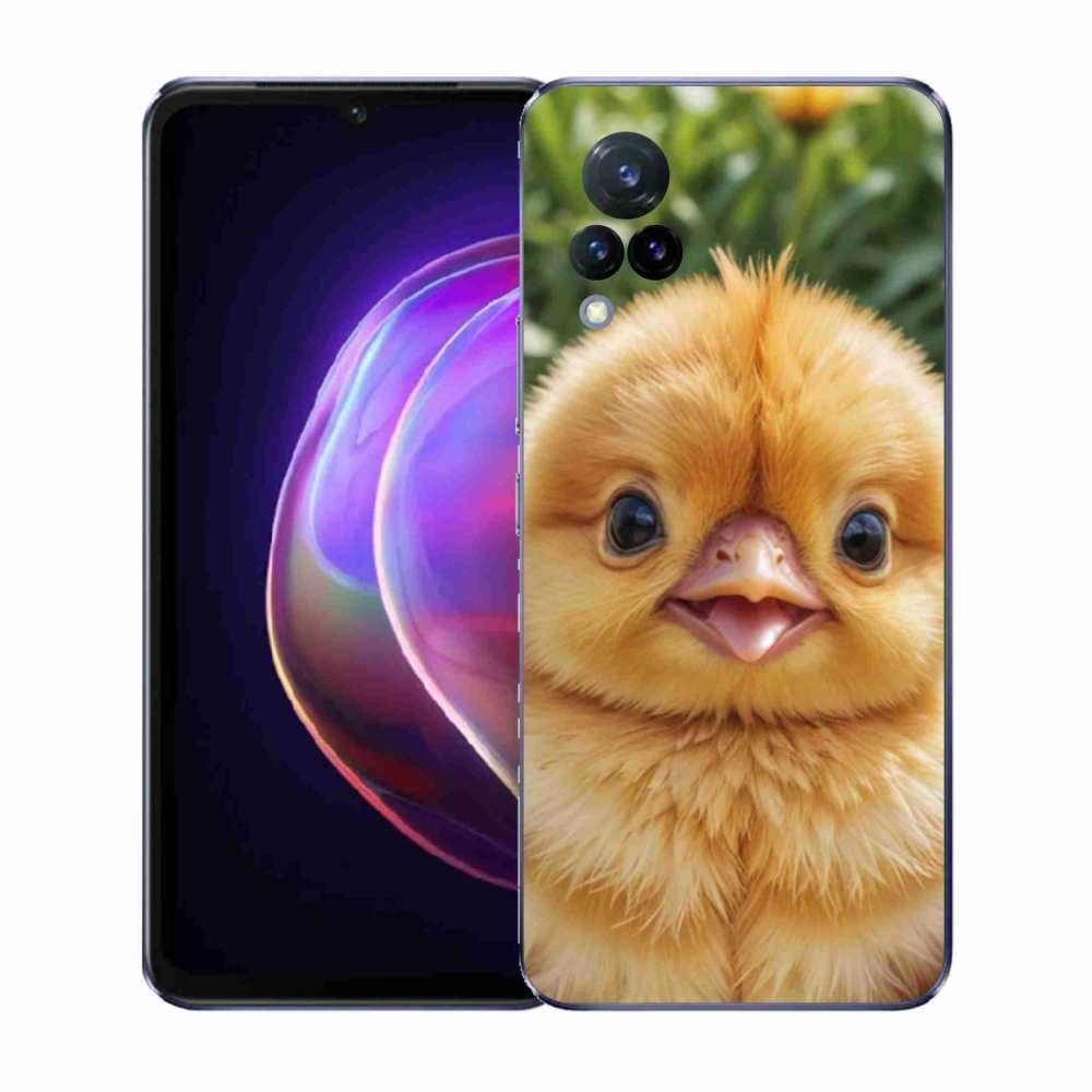 Gelový kryt mmCase na Vivo V21 4G/5G - veselé kuřátko