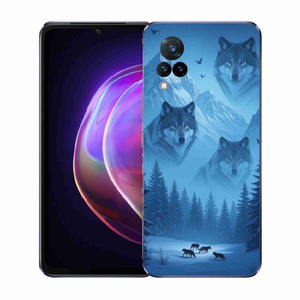 Gelový kryt mmCase na Vivo V21 4G/5G - vlčí smečka