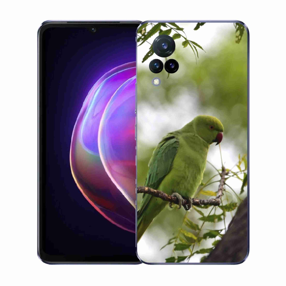 Gelový kryt mmCase na Vivo V21 4G/5G - zelený papoušek