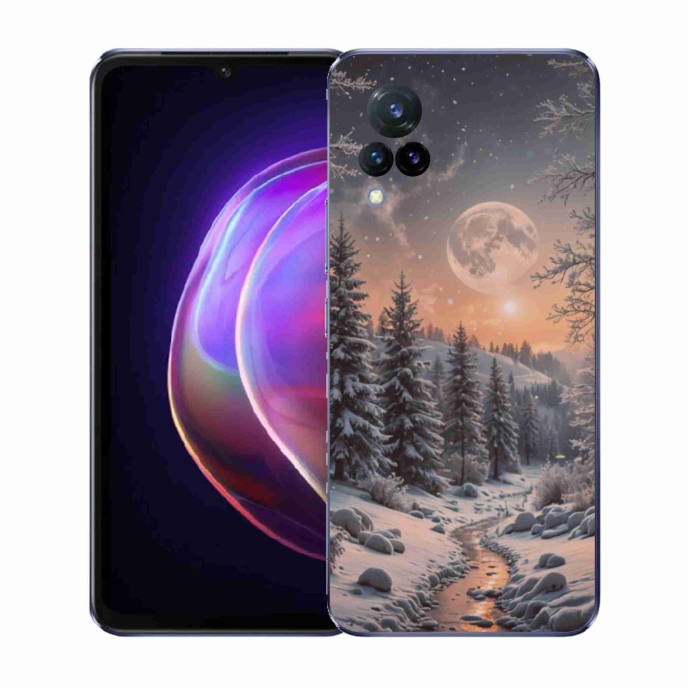 Gelový kryt mmCase na Vivo V21 4G/5G - zimní krajina 2