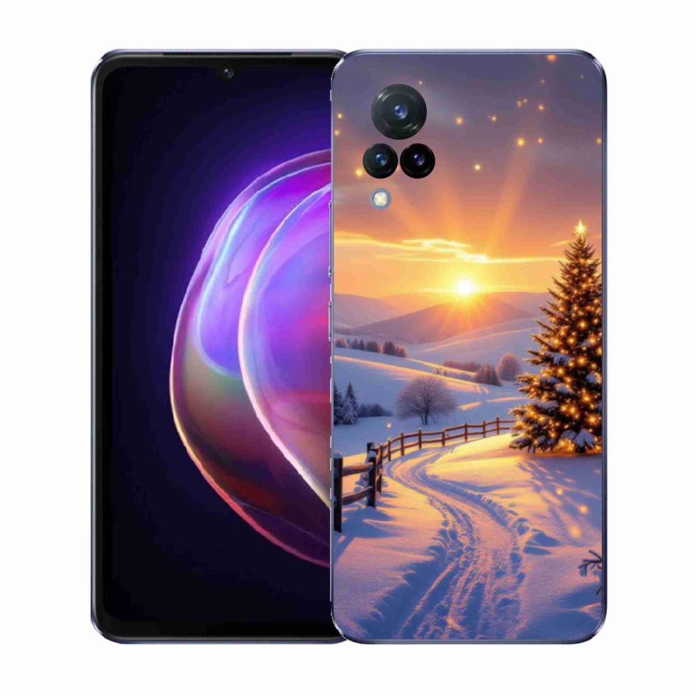 Gelový kryt mmCase na Vivo V21 4G/5G - zimní krajina