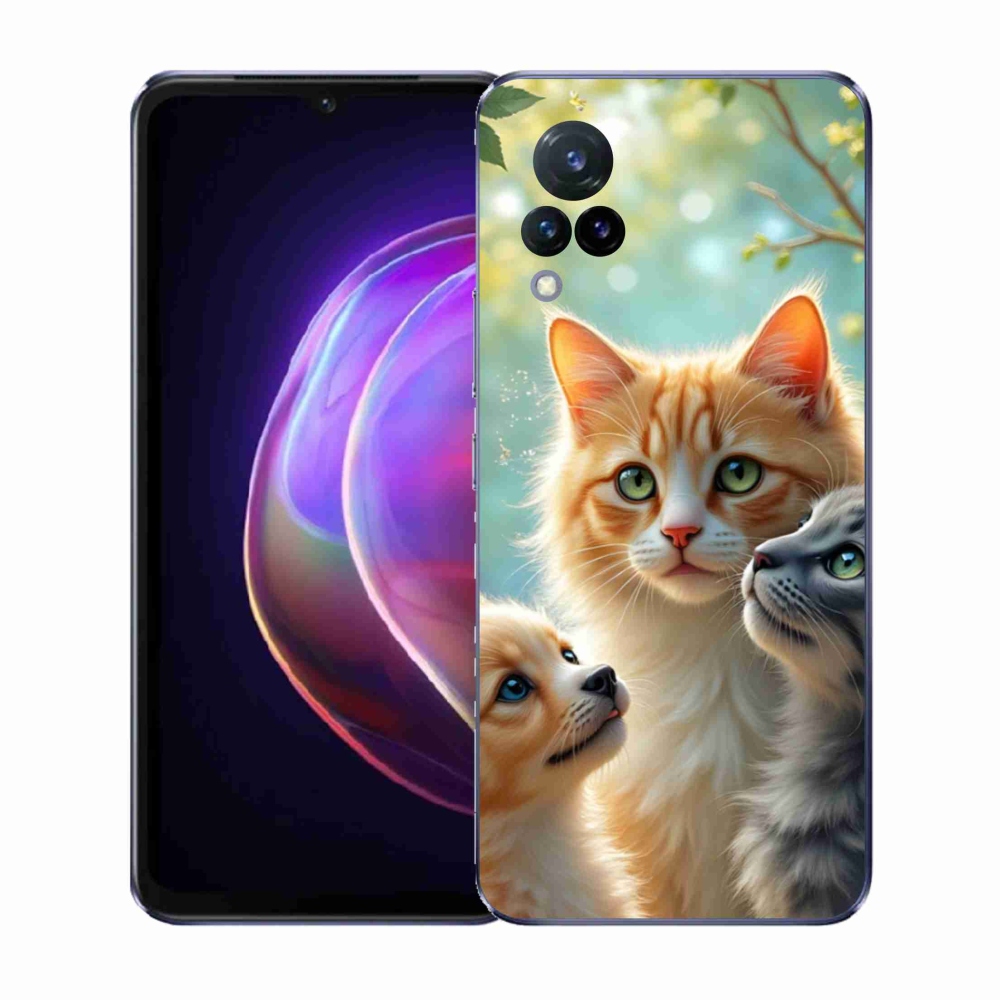 Gelový kryt mmCase na Vivo V21 4G/5G - zvířecí přátelství 2