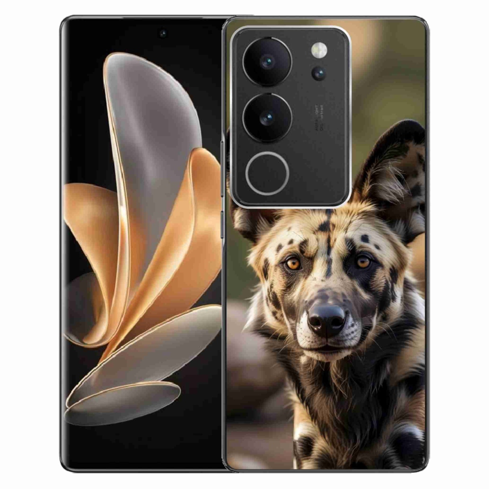 Gelový kryt mmCase na Vivo V29 5G - africký divoký pes
