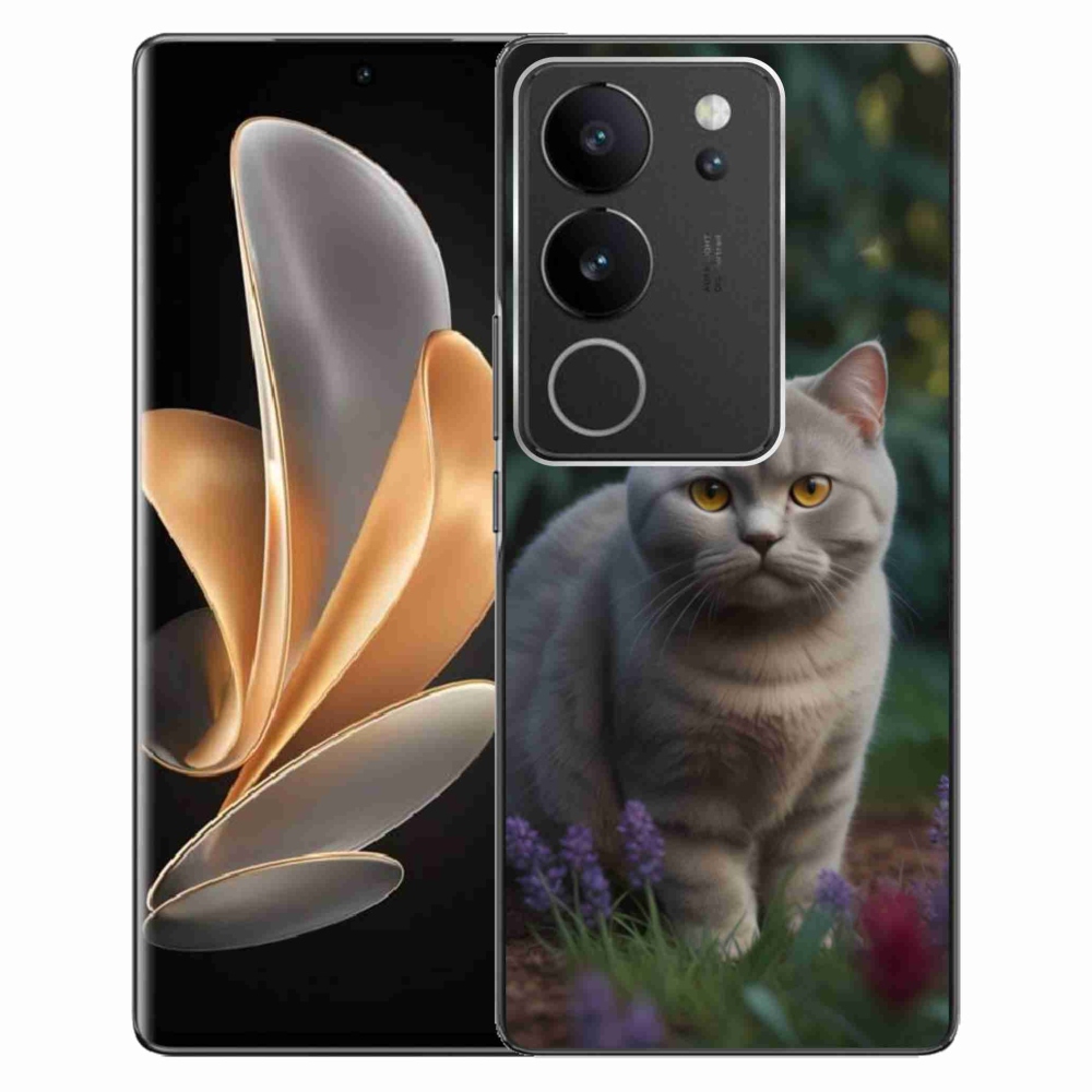 Gelový kryt mmCase na Vivo V29 5G - britská kočka