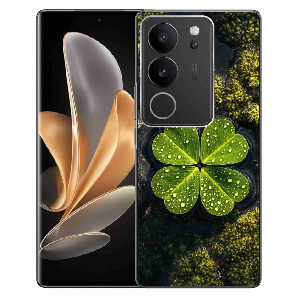 Gelový kryt mmCase na Vivo V29 5G - čtyřlístek