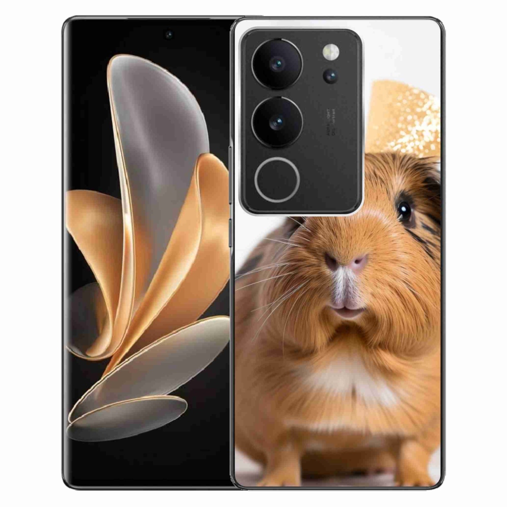 Gelový kryt mmCase na Vivo V29 5G - hnědé morče