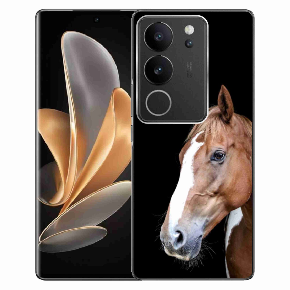 Gelový kryt mmCase na Vivo V29 5G - hnědý kůň 3