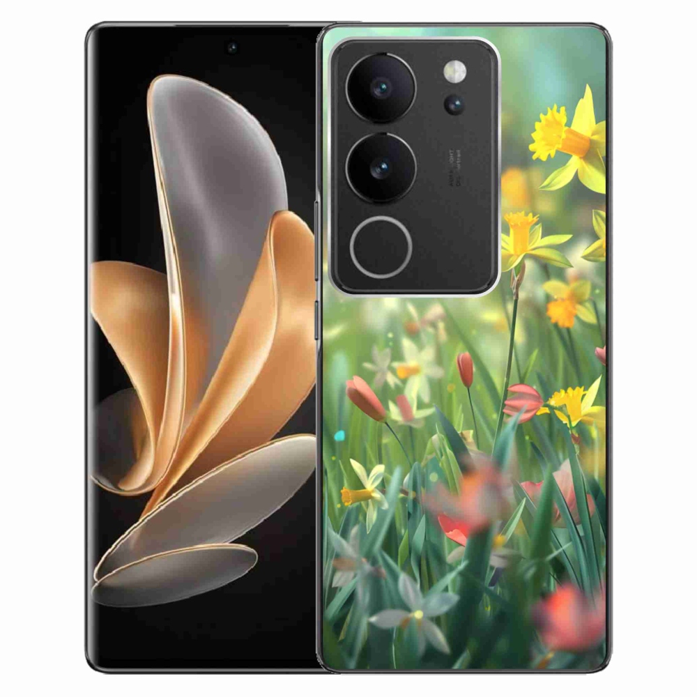 Gelový kryt mmCase na Vivo V29 5G - jarní květy