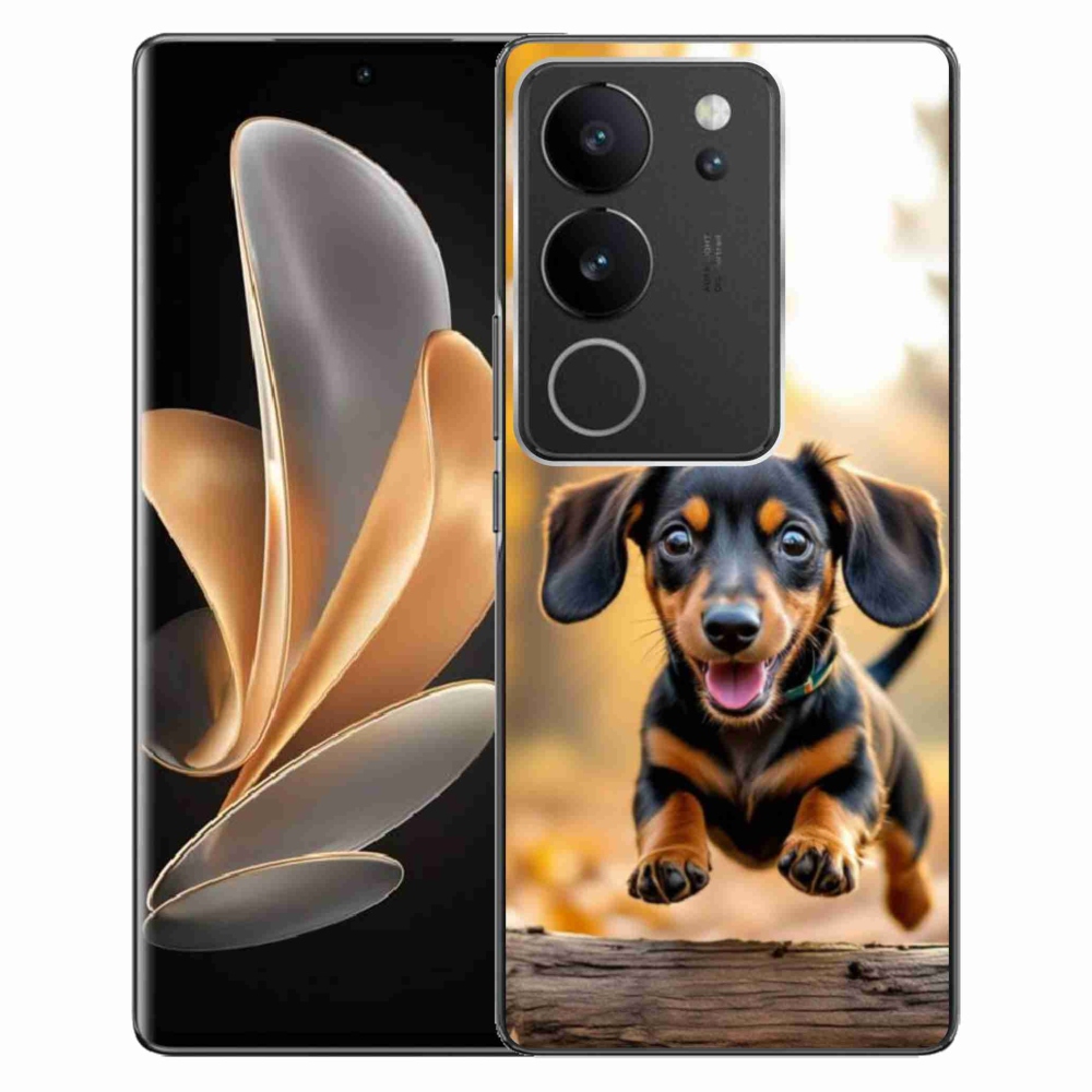 Gelový kryt mmCase na Vivo V29 5G - jezevčík 2