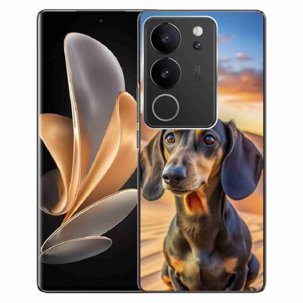 Gelový kryt mmCase na Vivo V29 5G - jezevčík 3 