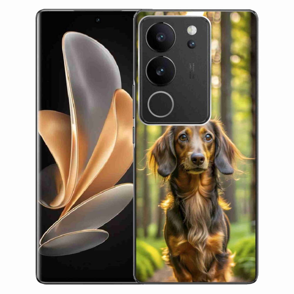 Gelový kryt mmCase na Vivo V29 5G - jezevčík 4
