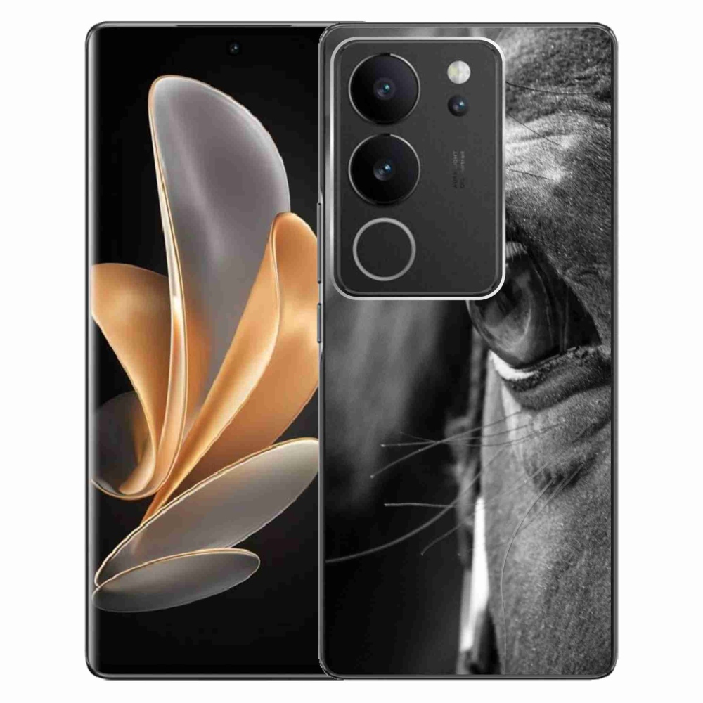 Gelový kryt mmCase na Vivo V29 5G - koňský pohled