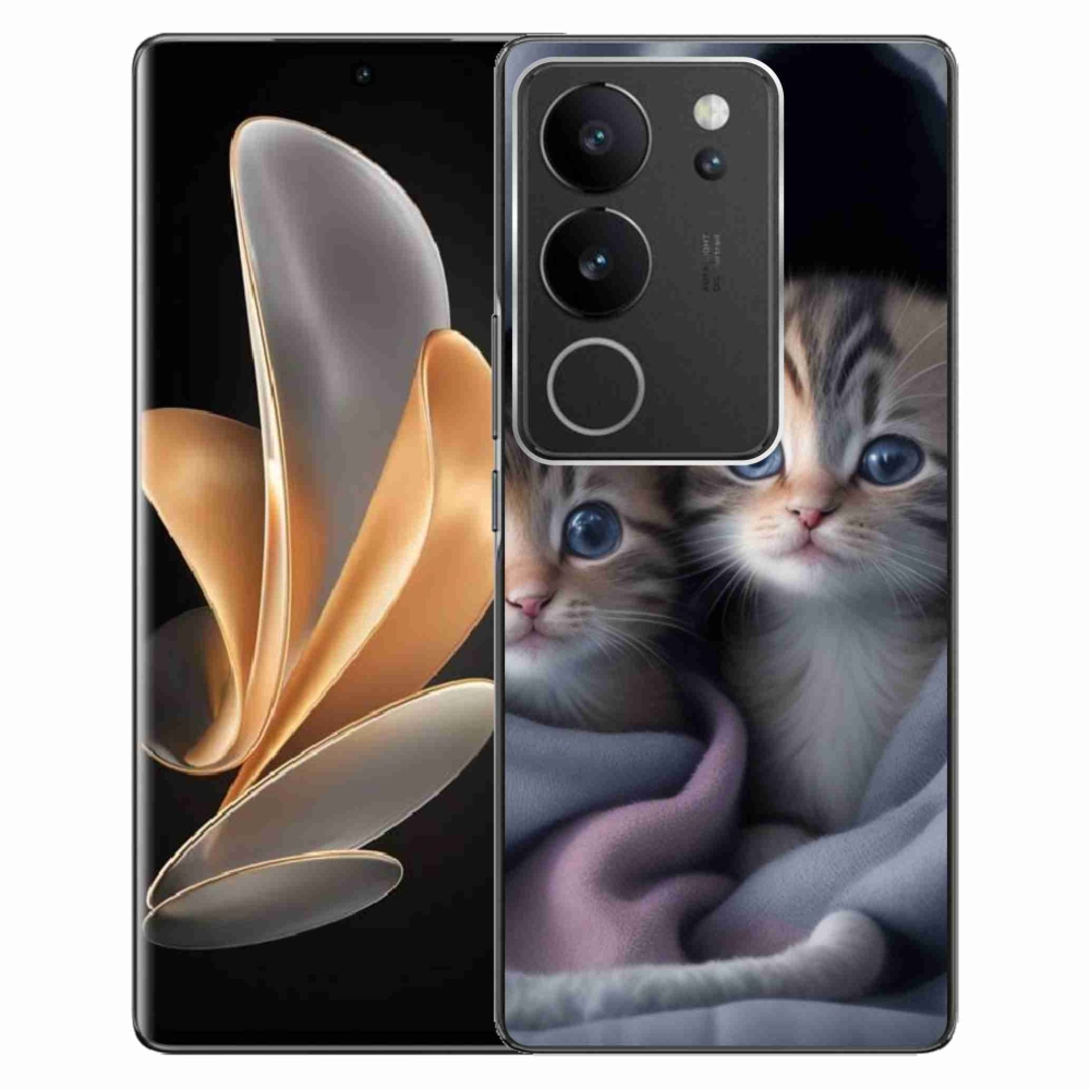 Gelový kryt mmCase na Vivo V29 5G - kočičí duo 2