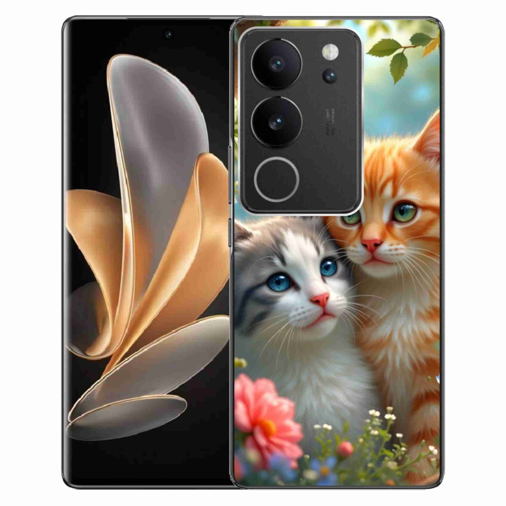 Gelový kryt mmCase na Vivo V29 5G - kočičí láska 2