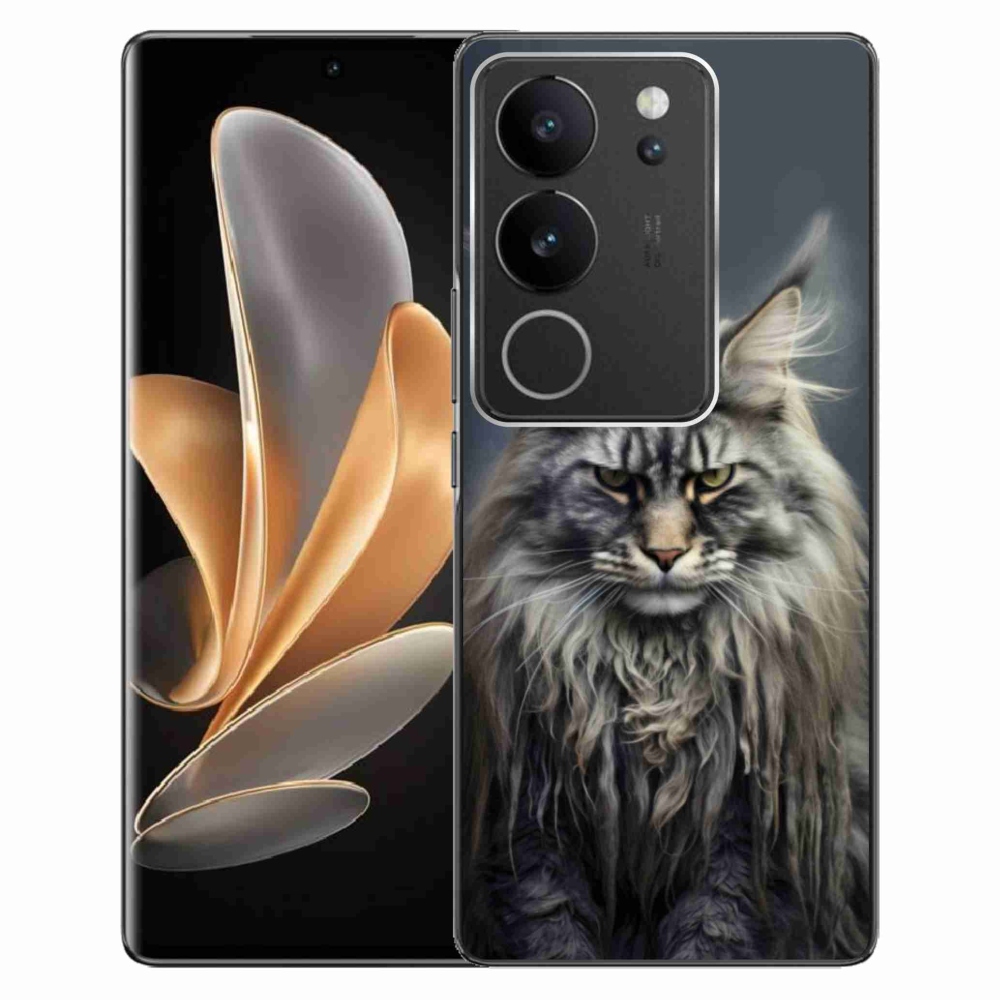 Gelový kryt mmCase na Vivo V29 5G - kočíčí pohled 4