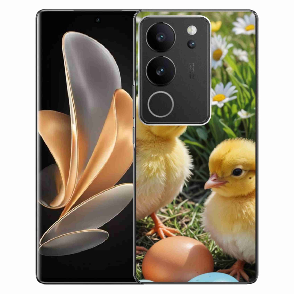 Gelový kryt mmCase na Vivo V29 5G - kuřátka