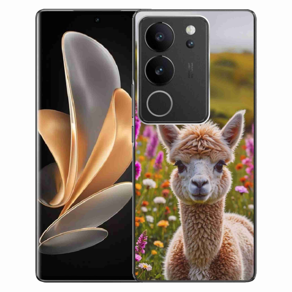 Gelový kryt mmCase na Vivo V29 5G - lama na louce