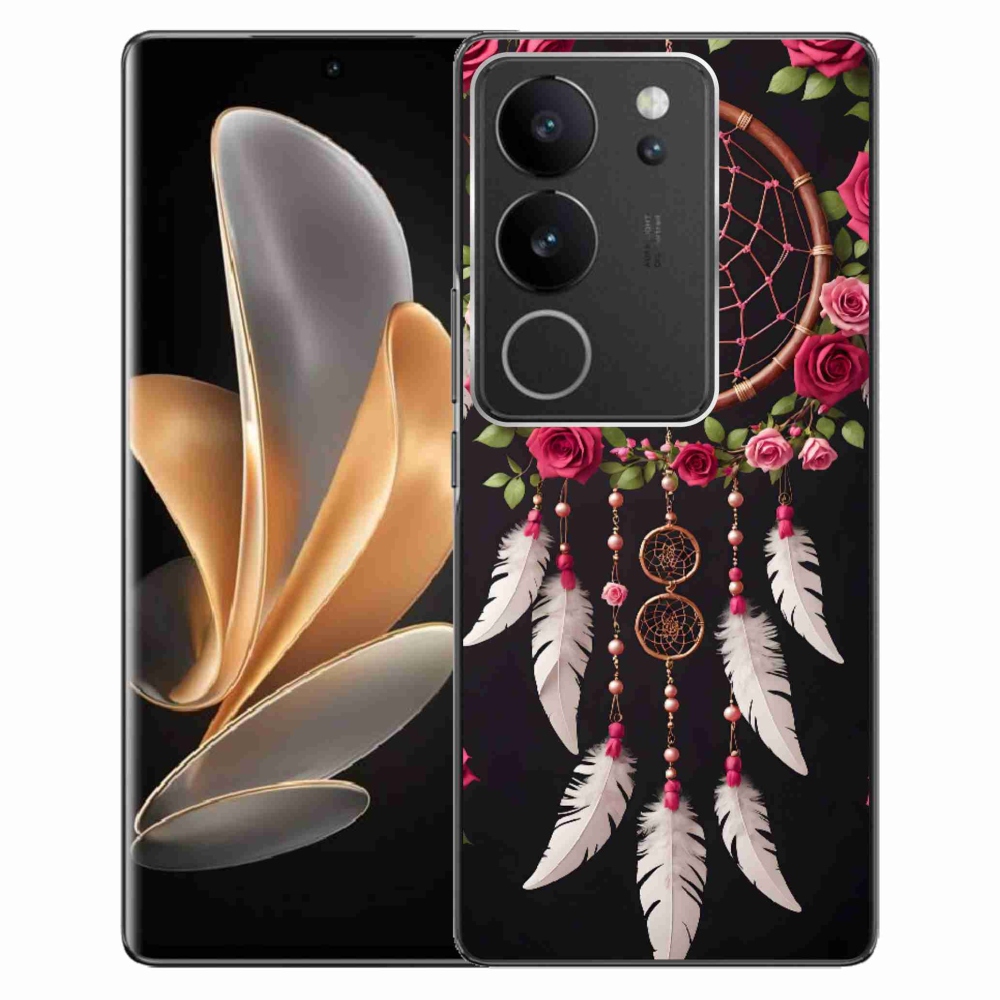Gelový kryt mmCase na Vivo V29 5G - lapač snů s růžemi