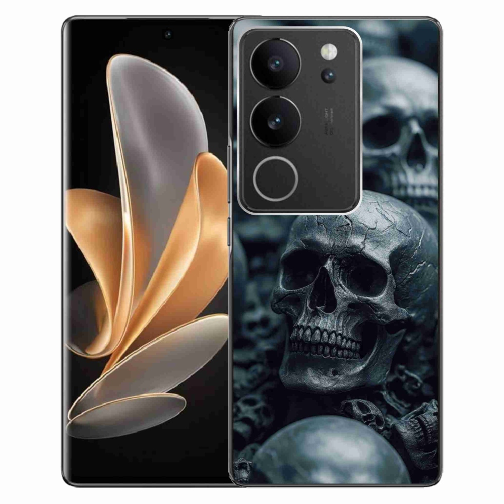Gelový kryt mmCase na Vivo V29 5G - lebka 2