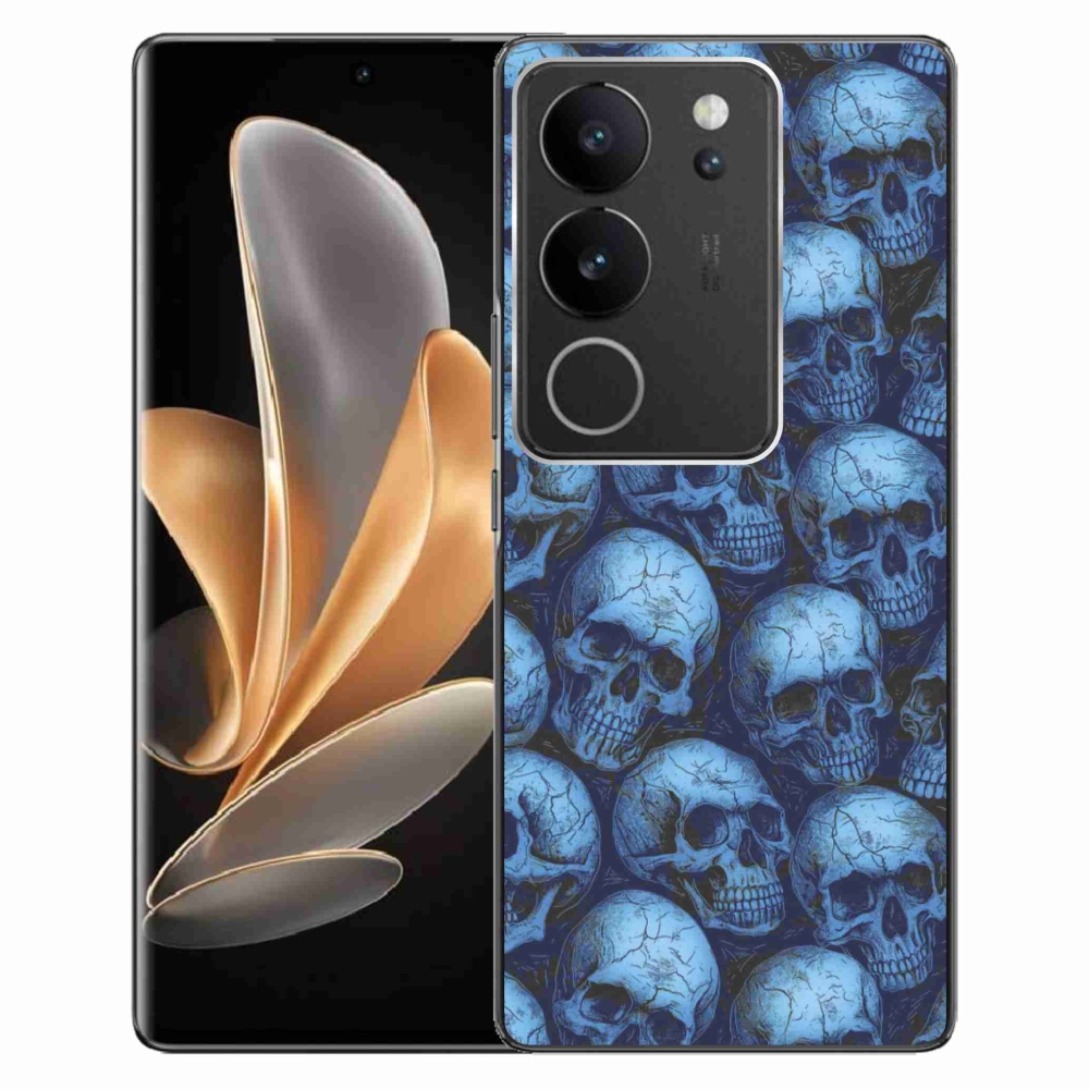 Gelový kryt mmCase na Vivo V29 5G - lebky