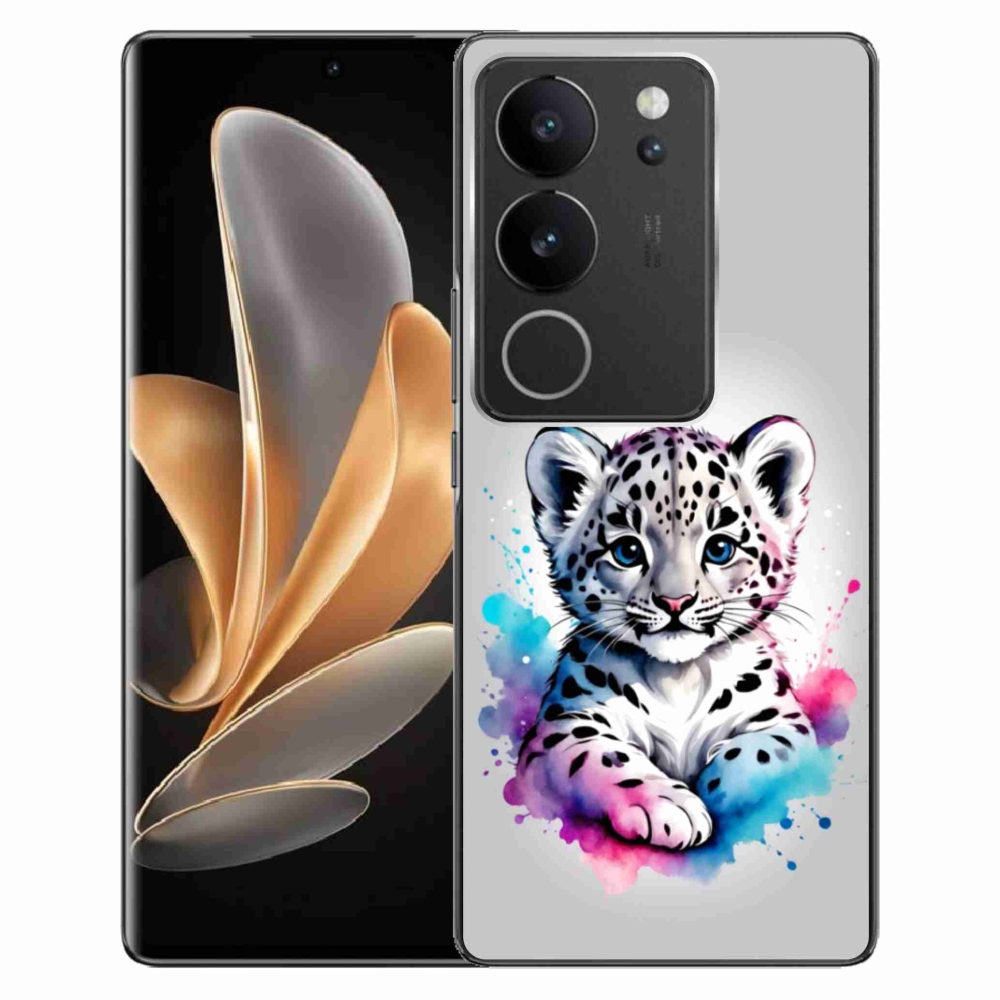 Gelový kryt mmCase na Vivo V29 5G - levhartí mládě