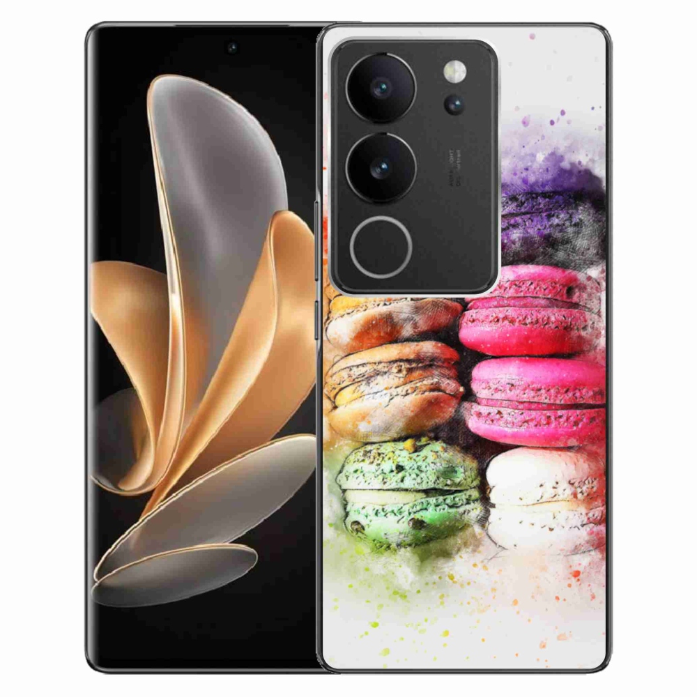 Gelový kryt mmCase na Vivo V29 5G - makrónky