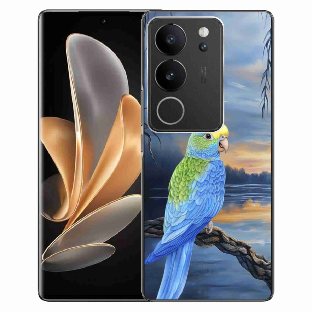 Gelový kryt mmCase na Vivo V29 5G - modrý papoušek