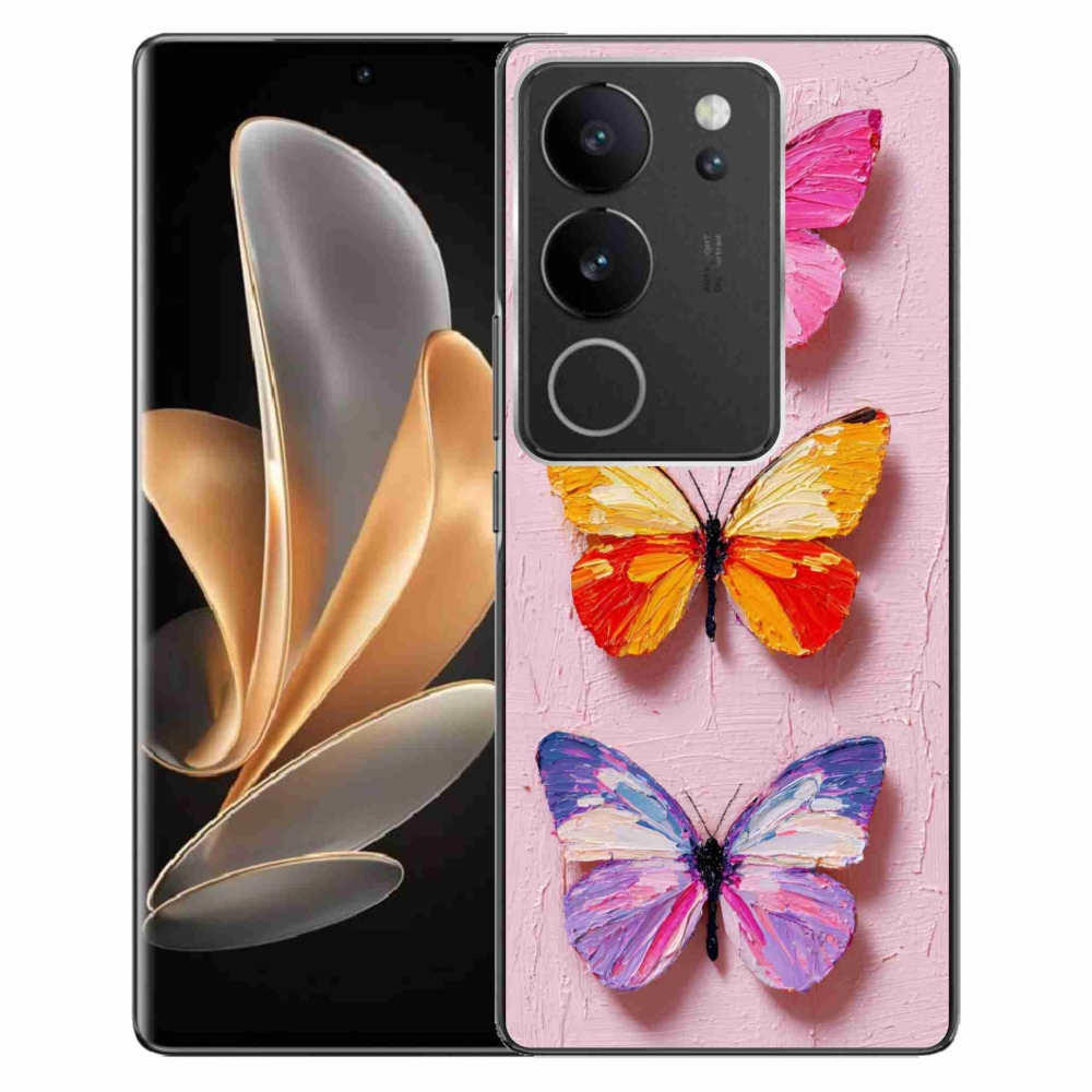Gelový kryt mmCase na Vivo V29 5G - motýlí trojice