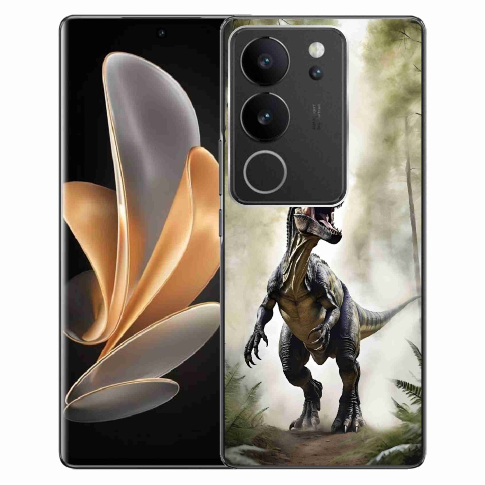 Gelový kryt mmCase na Vivo V29 5G - naštvaný T-Rex